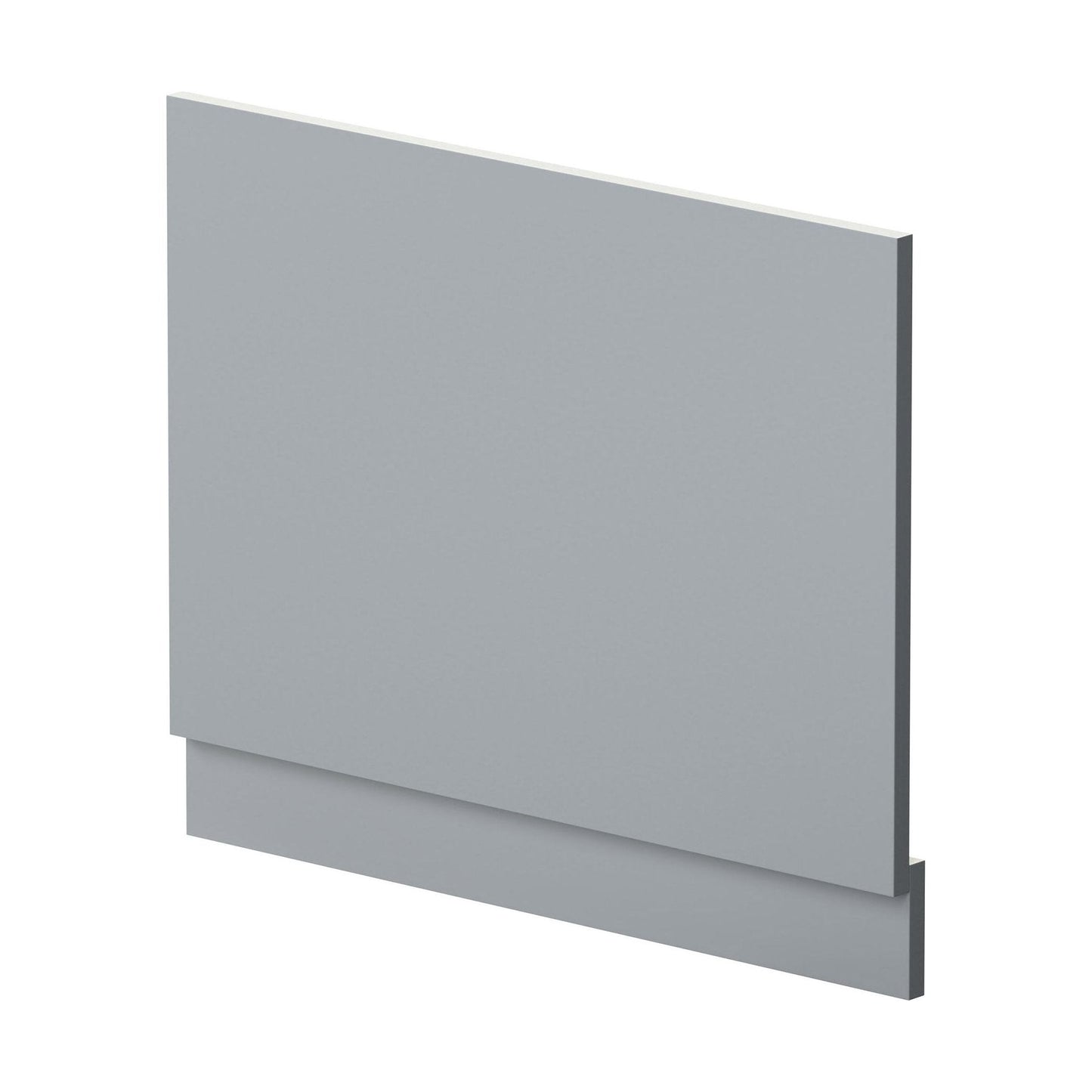 [BBPA270] 700mm Straight Reversible Bath End Panel & Plinth - Satin Grey - Cutout