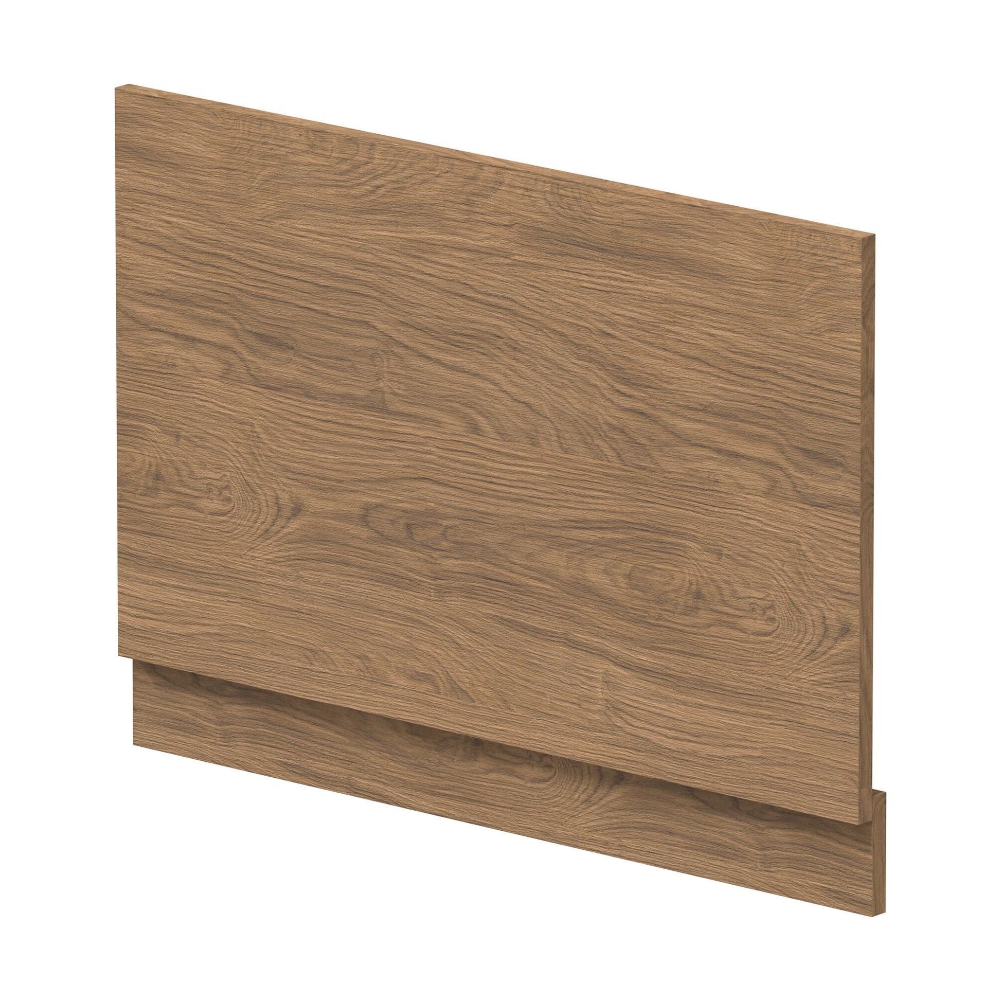 [BBPA2713] 800mm Straight Bath End Panel and Plinth - Antique Oak - Cutout