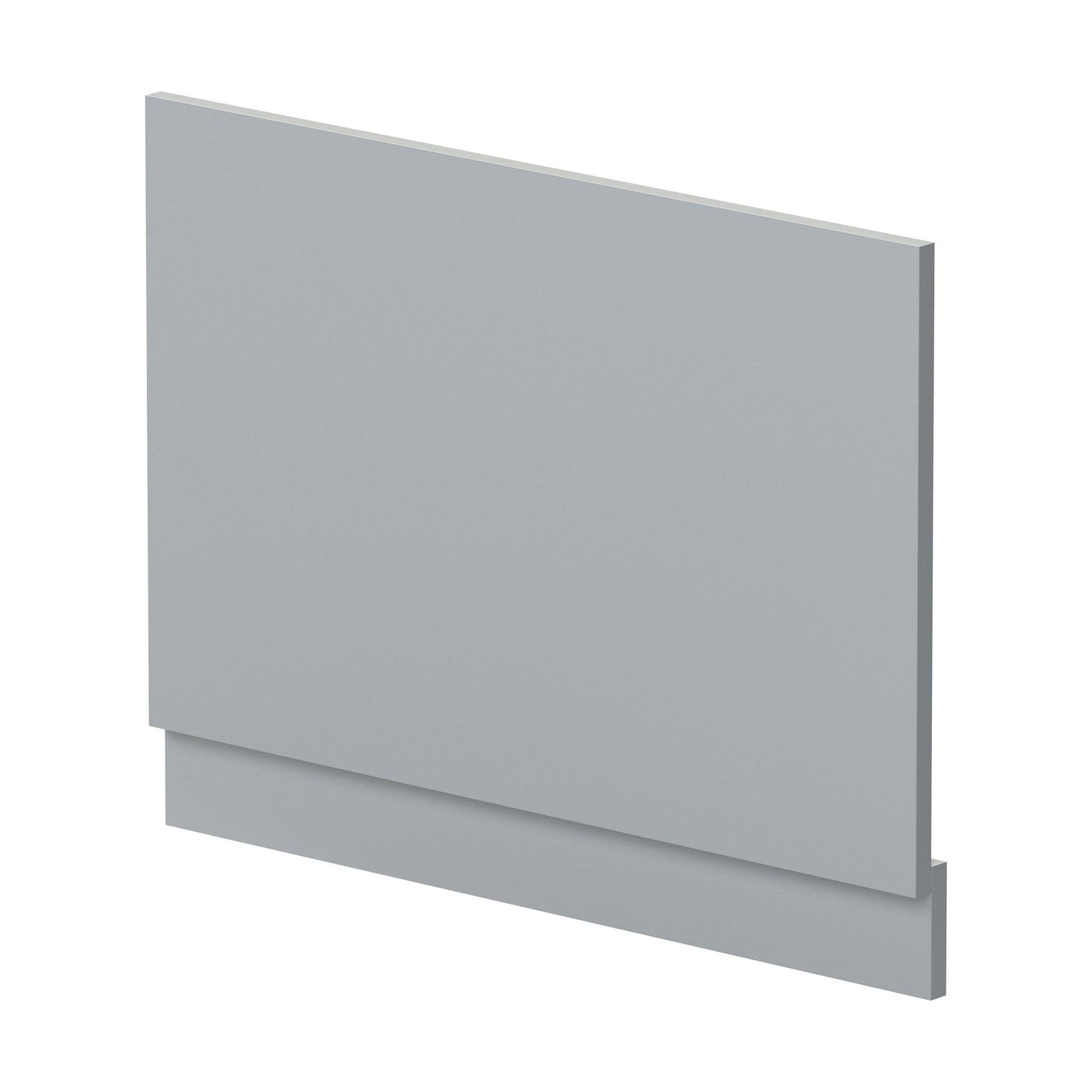 [BBPA271] 750mm Straight Reversible Bath End Panel & Plinth - Satin Grey - Cutout