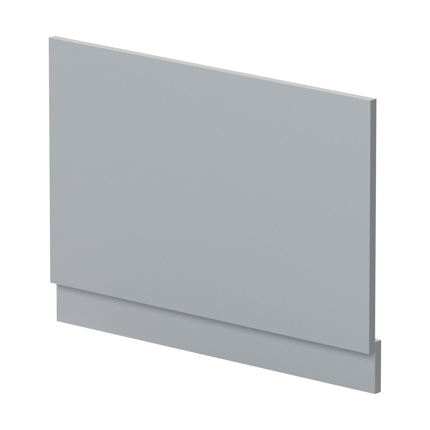 [BBPA272] 800mm Straight Reversible Bath End Panel & Plinth - Satin Grey - Cutout