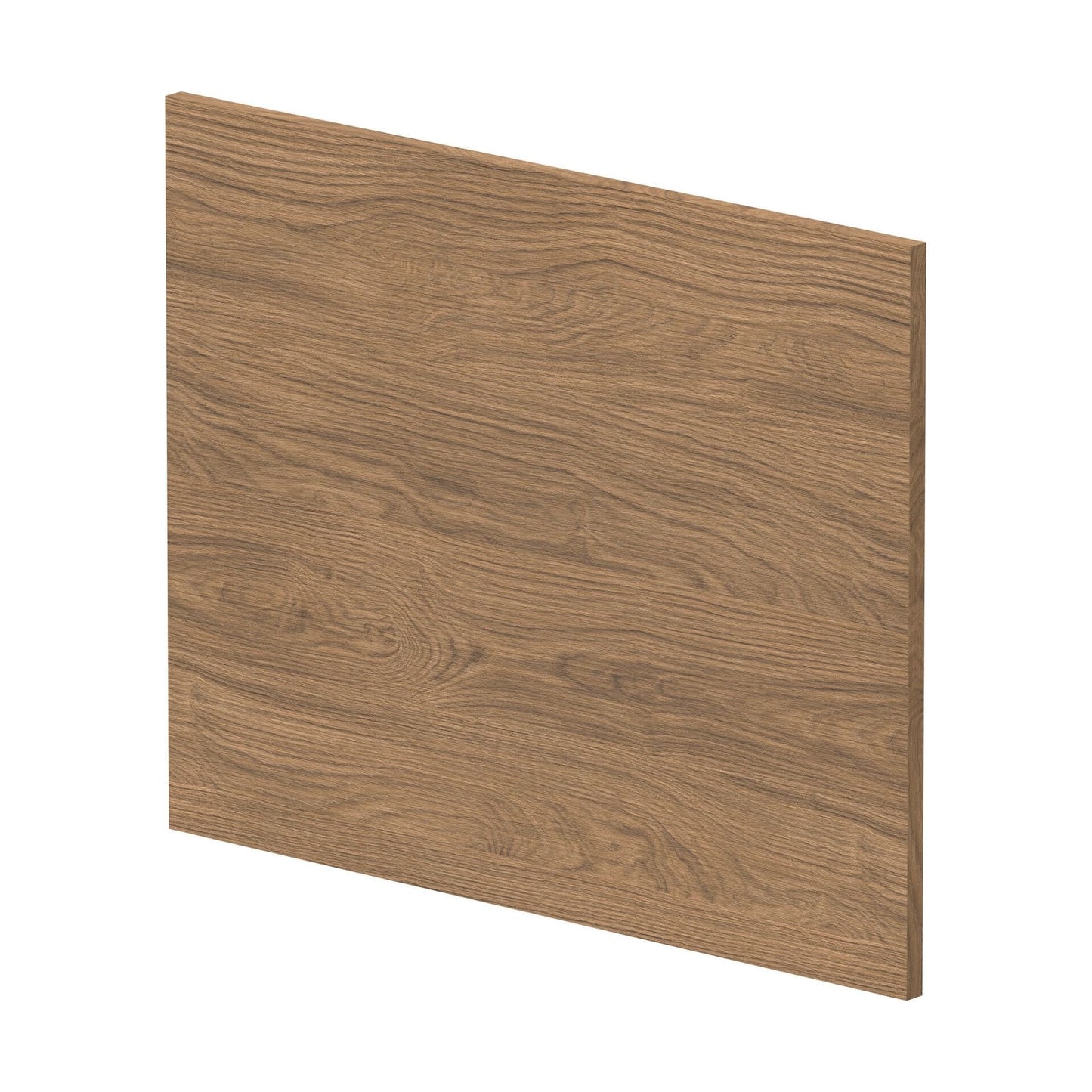 [BBPA2731] 700mm Contemporary Square Shower Bath End Panel - Antique Oak - Cutout