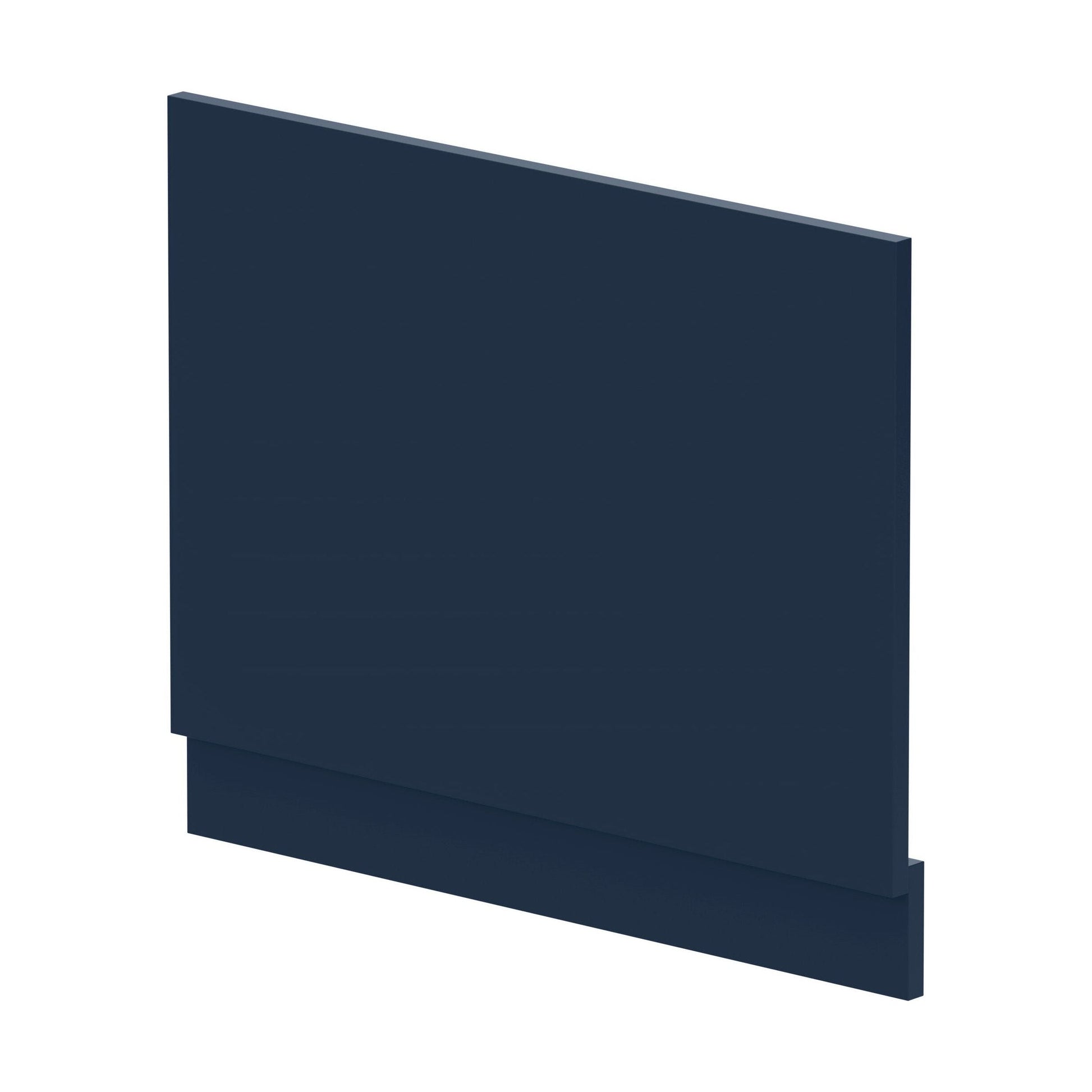 [BBPA2911] 700mm Edge/Power Straight End Bath Panel & Plinth - Matt Midnight Blue - Cutout
