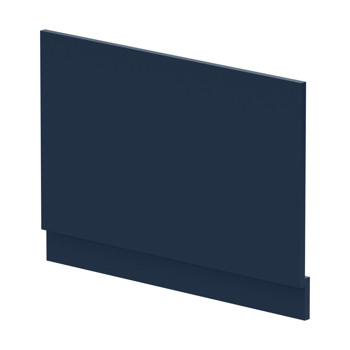 [BBPA2913] 800mm Edge/Power Straight End Bath Panel & Plinth - Matt Midnight Blue - Cutout