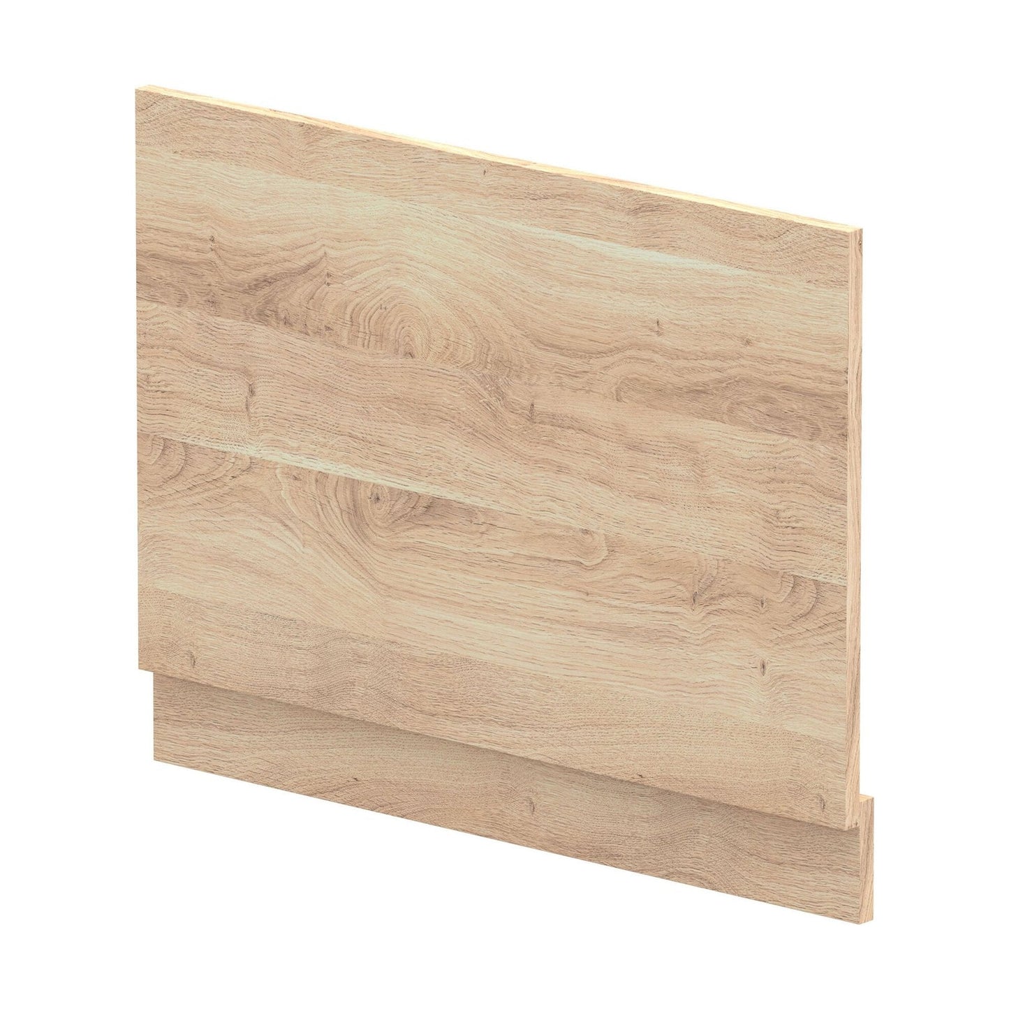 [BBPA3012] 750mm Straight Bath End Panel and Plinth - Bleached Oak - Cutout