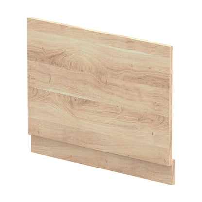 [BBPA3012] 750mm Straight Bath End Panel and Plinth - Bleached Oak - Cutout