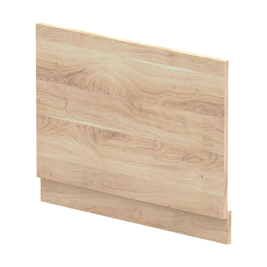 [BBPA3012] 750mm Straight Bath End Panel and Plinth - Bleached Oak - Cutout