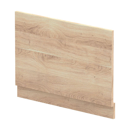 [BBPA3013] 800mm Straight Bath End Panel and Plinth - Bleached Oak - Cutout