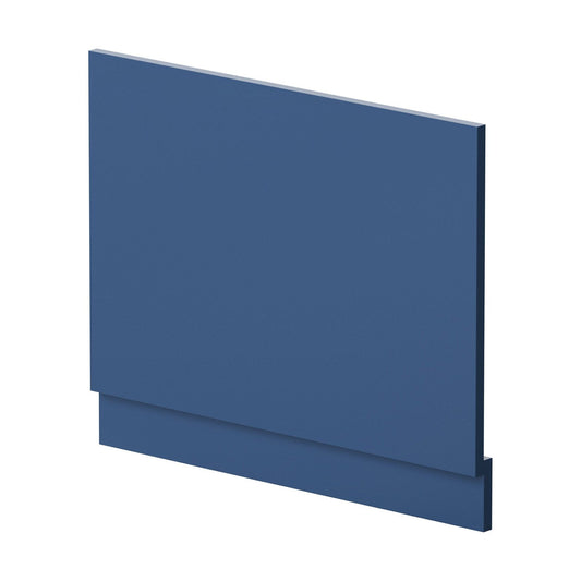 [BBPA370] 700mm Straight Reversible Bath End Panel & Plinth - Satin Blue - Cutout