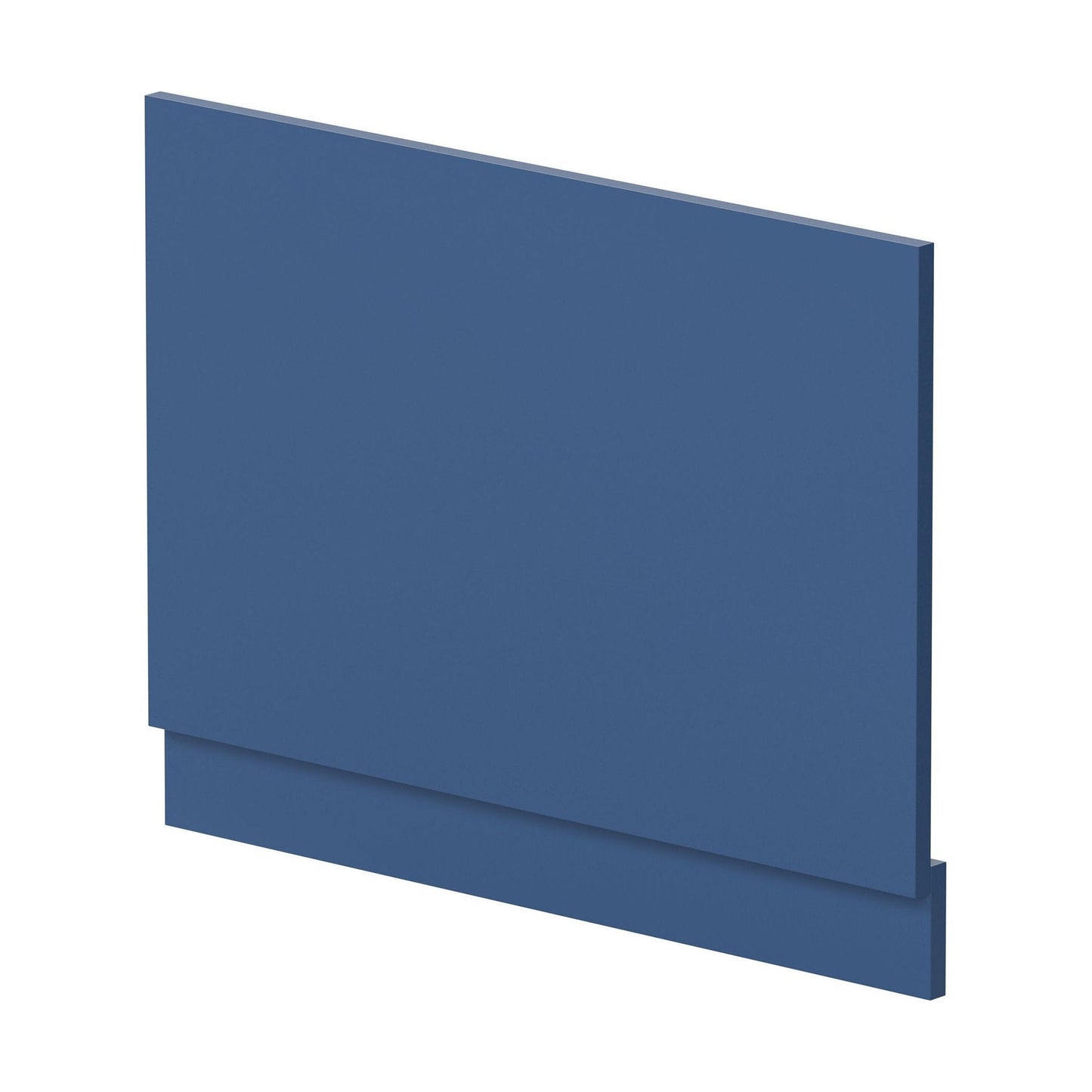 [BBPA371] 750mm Straight Reversible Bath End Panel & Plinth - Satin Blue - Cutout