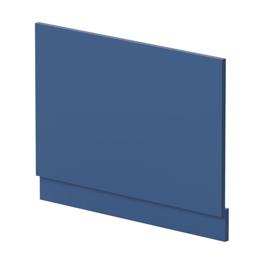 [BBPA371] 750mm Straight Reversible Bath End Panel & Plinth - Satin Blue - Cutout