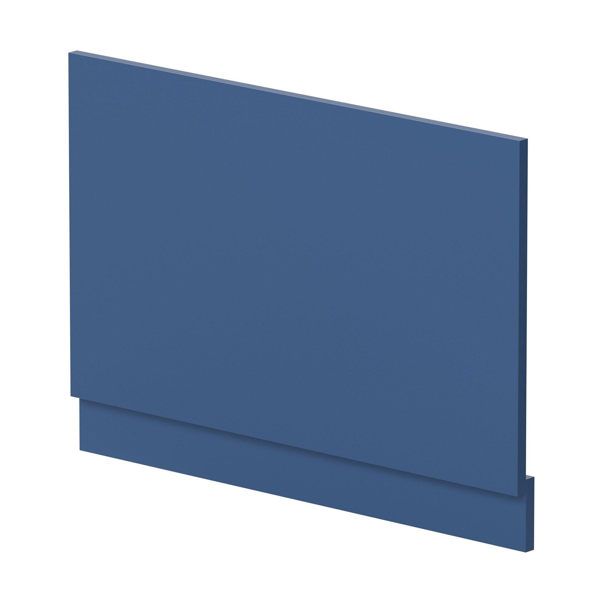 [BBPA372] 800mm Straight Reversible Bath End Panel & Plinth - Satin Blue - Cutout