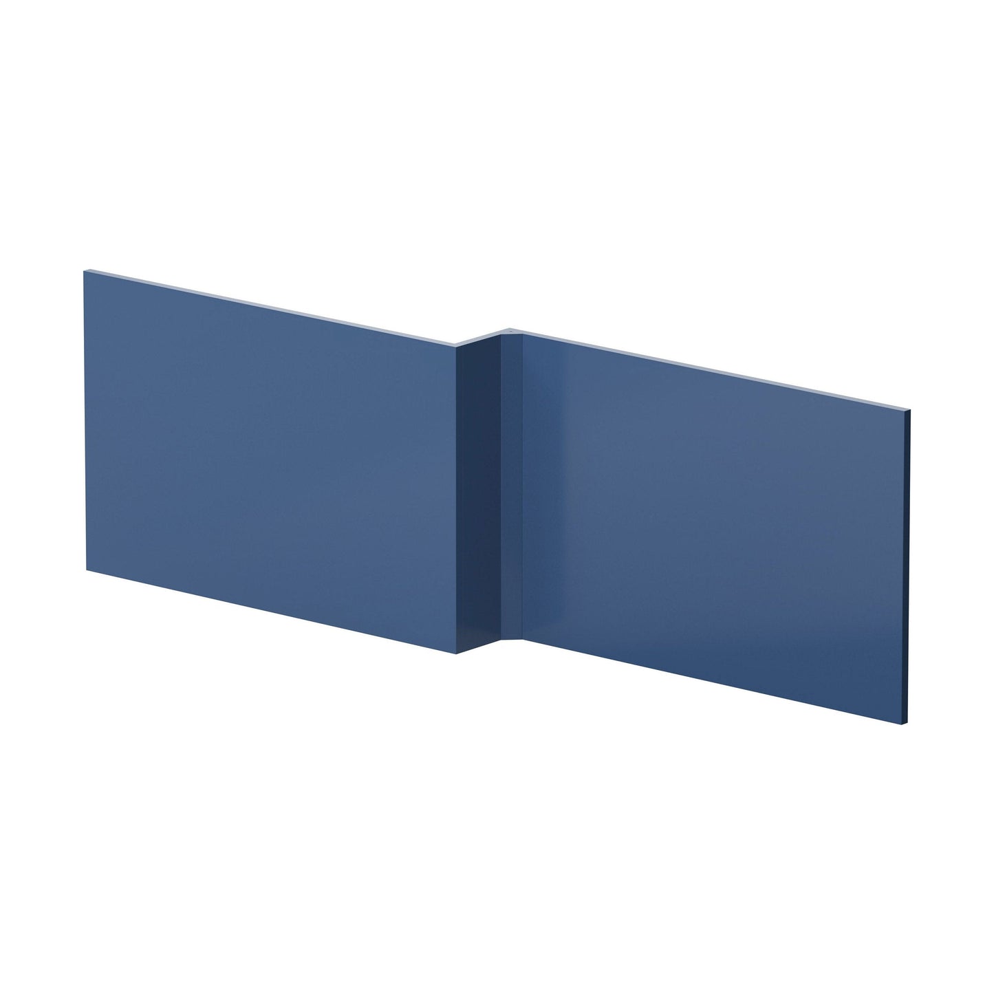 [BBPA373] 1700mm L Shape Square Reversible Bath Front Panel - Satin Blue - Cutout