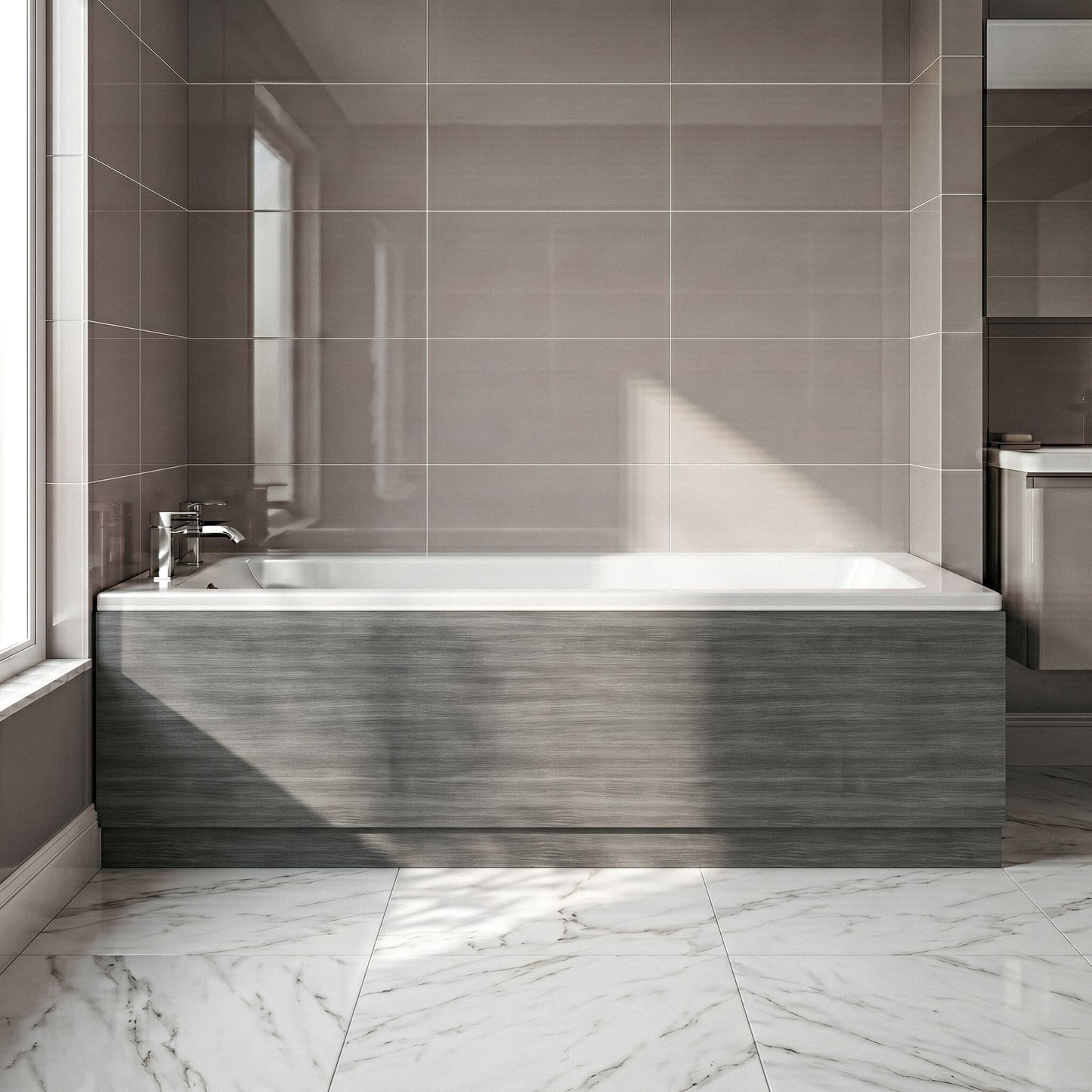 [BBPA505] Straight Bath Front Panel Available - Choice of Size and Colour - Silo