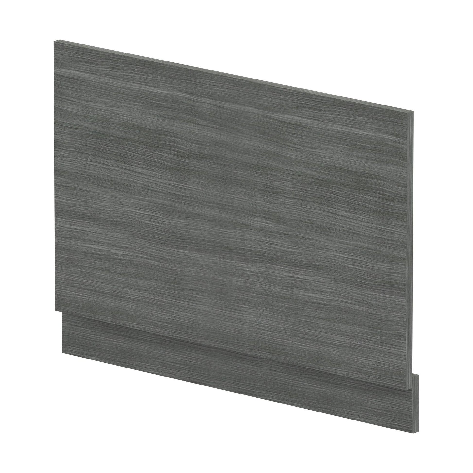 [BBPA513] 800mm Bath MFC End Panel & Plinth - Woodgrain Anthracite - Cutout
