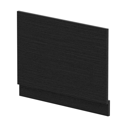 [BBPA612] 750mm Bath MFC End Panel & Plinth - Woodgrain Charcoal Black - Cutout