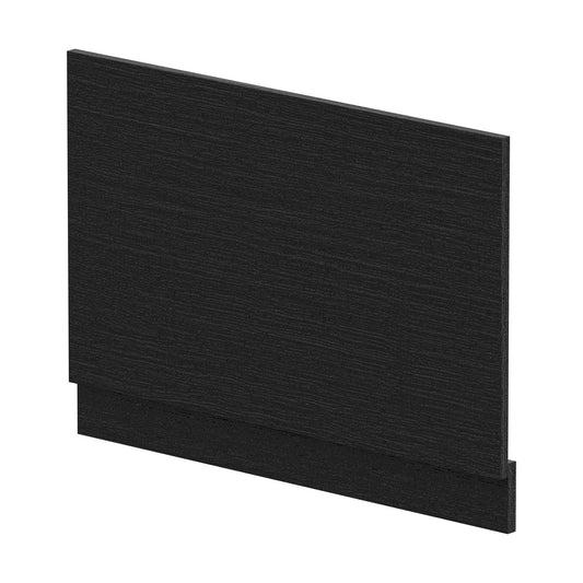 [BBPA613] 800mm Bath MFC End Panel & Plinth - Woodgrain Charcoal Black - Cutout