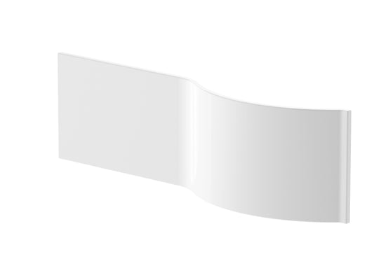 Contemporary Acrylic P-Shaped Front Bath Panel for Curved Shower Baths