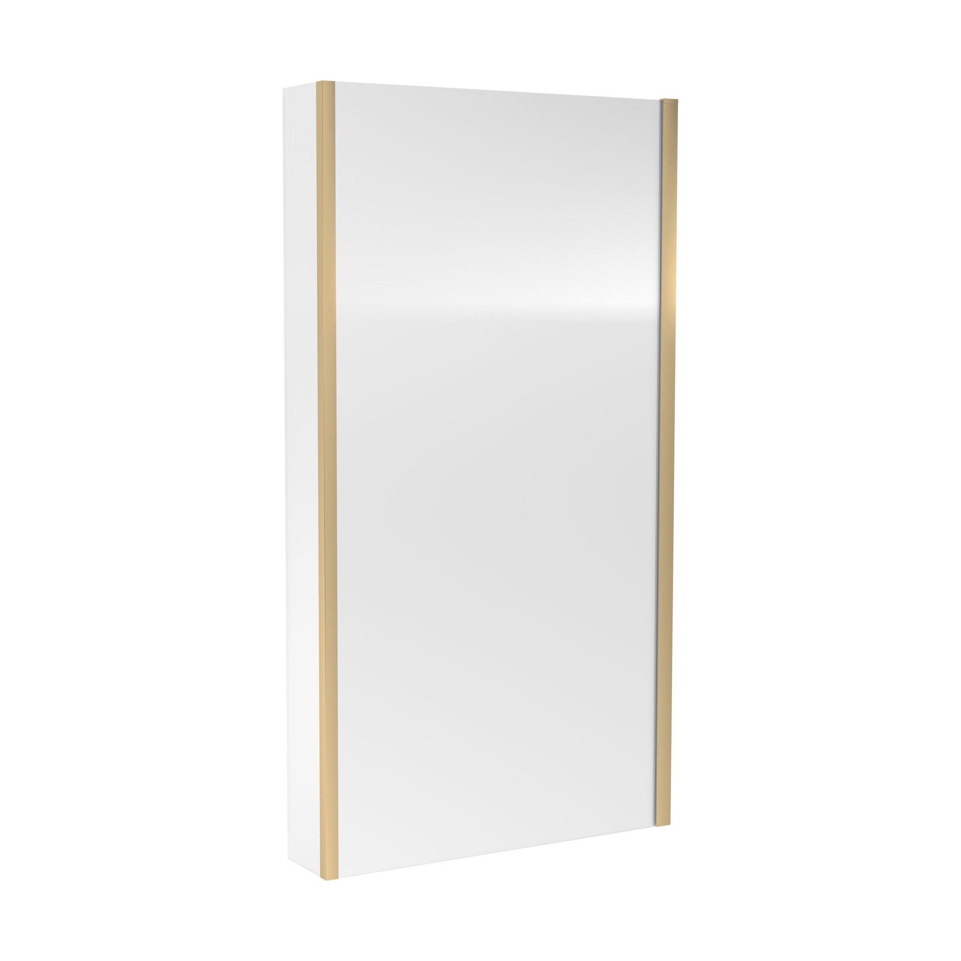 [BBSCBS28] Contemporary 6mm Toughened Safety Glass Reversible L-Shaped Bath Screen Fixed - Cutout