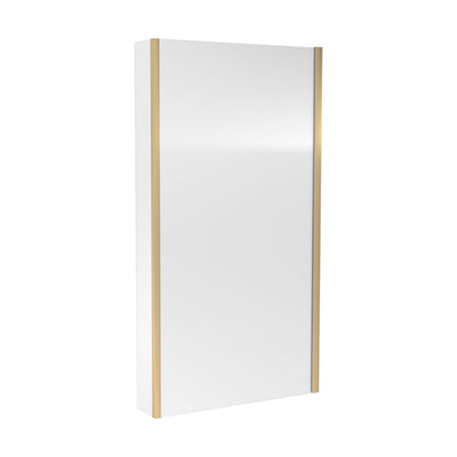 [BBSCBS28] Contemporary 6mm Toughened Safety Glass Reversible L-Shaped Bath Screen Fixed - Cutout
