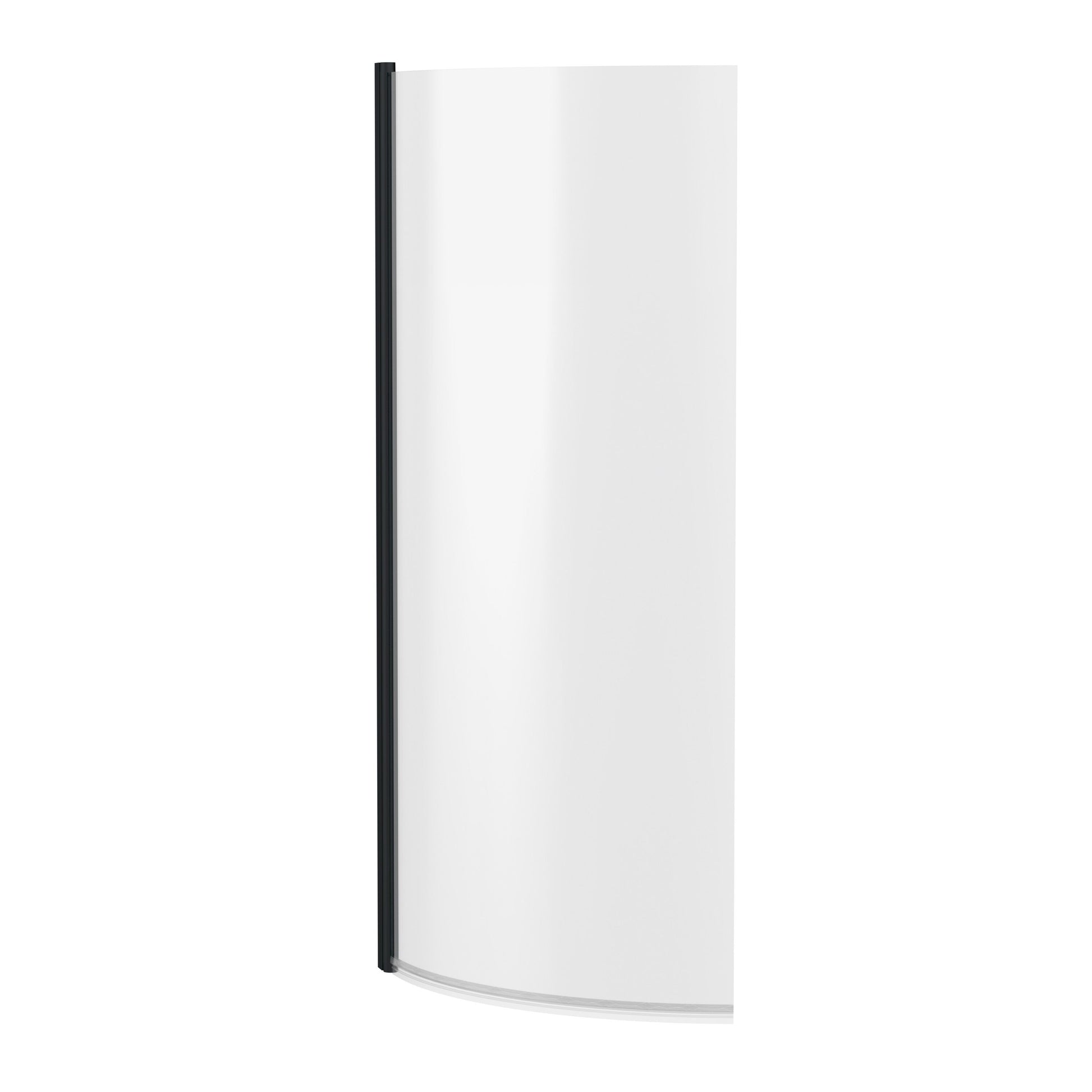 [BBSCCS0BP] Contemporary Curved 6mm Toughened Safety Glass Reversible P-Bath Bath Shower Screen - Cutout