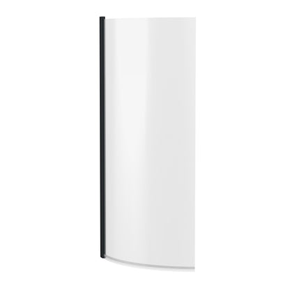 [BBSCCS0BP] Contemporary Curved 6mm Toughened Safety Glass Reversible P-Bath Bath Shower Screen - Cutout