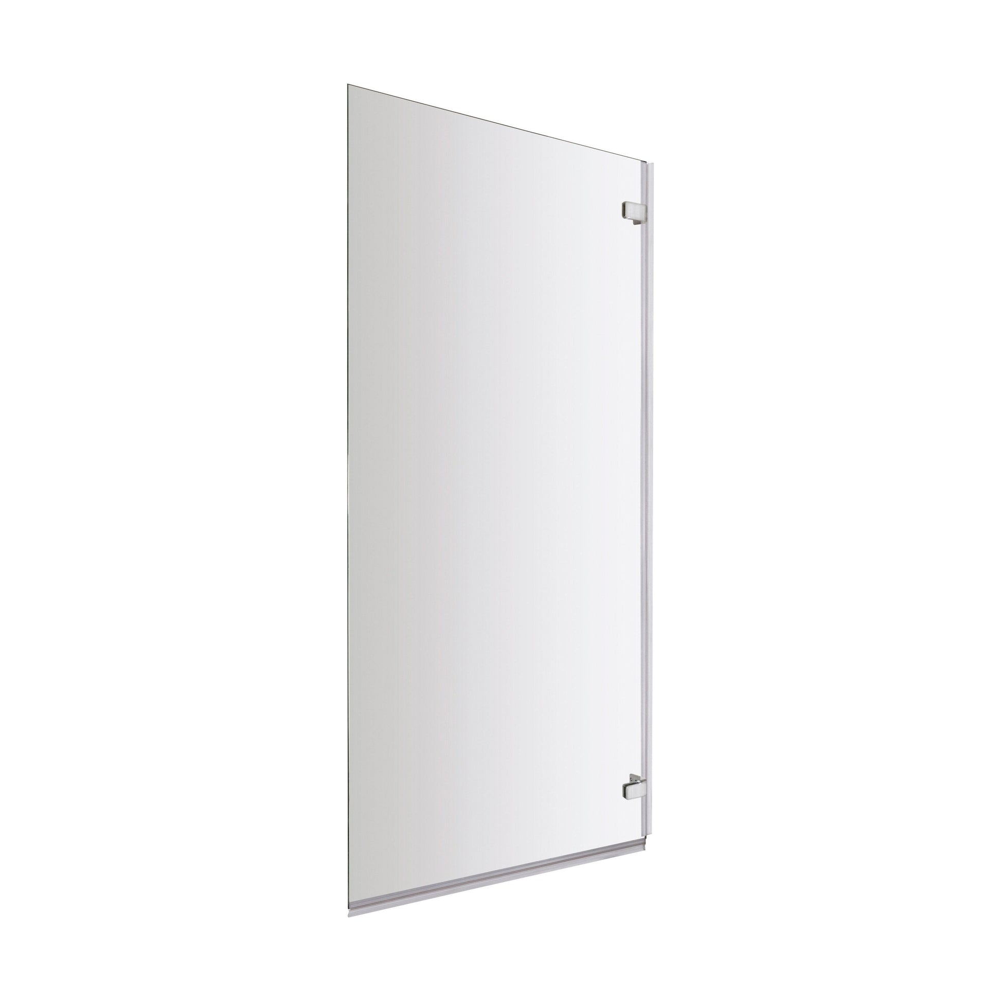 [BBSCRSSQ] Chrome 5mm Toughened Safety Glass Hinged Shower Bath Screen - Cutout