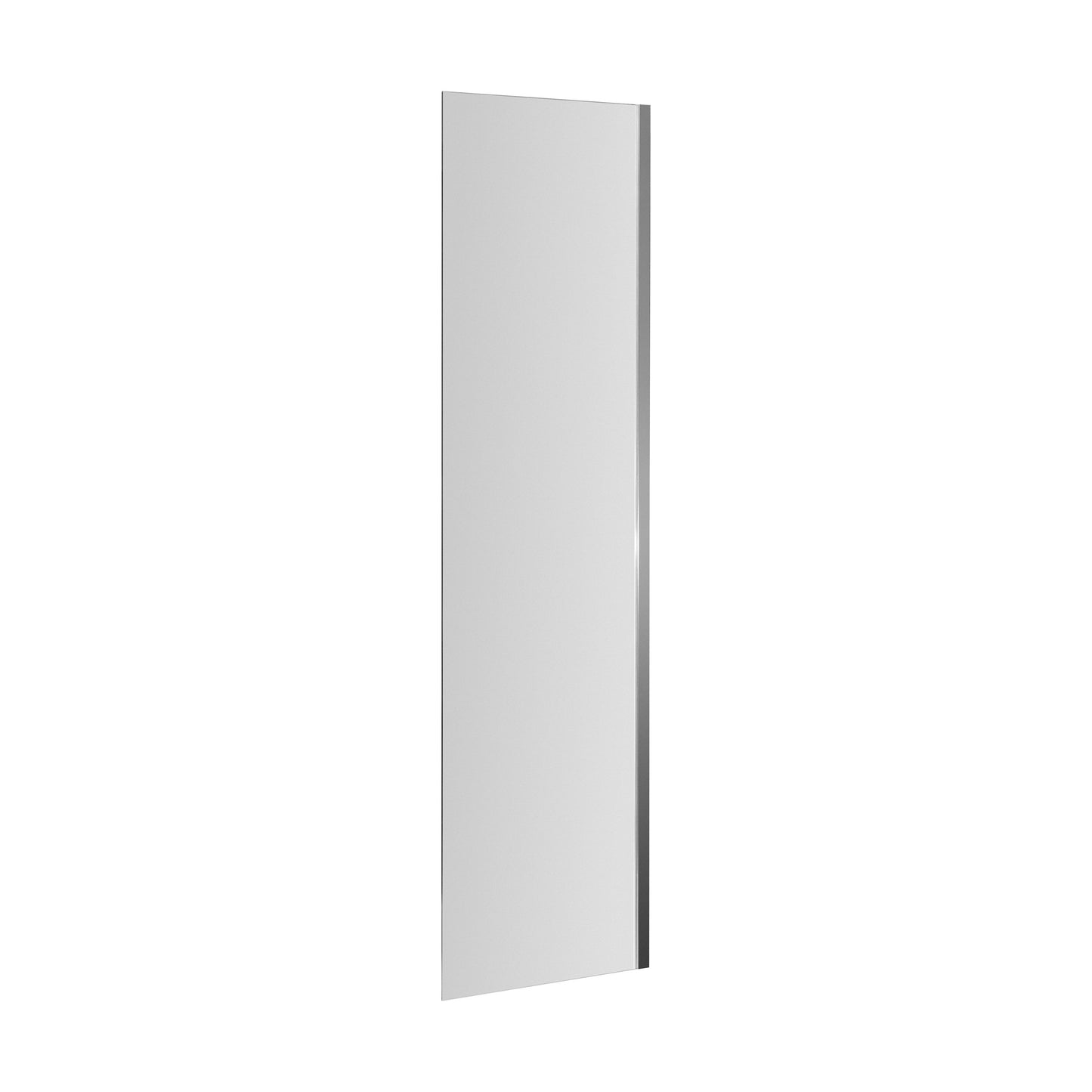 [BBSCSF1] Balterley Modern Fixed 6mm Toughened Safety Glass Reversible Bath Screen, 350mm - Chrome - Cutout