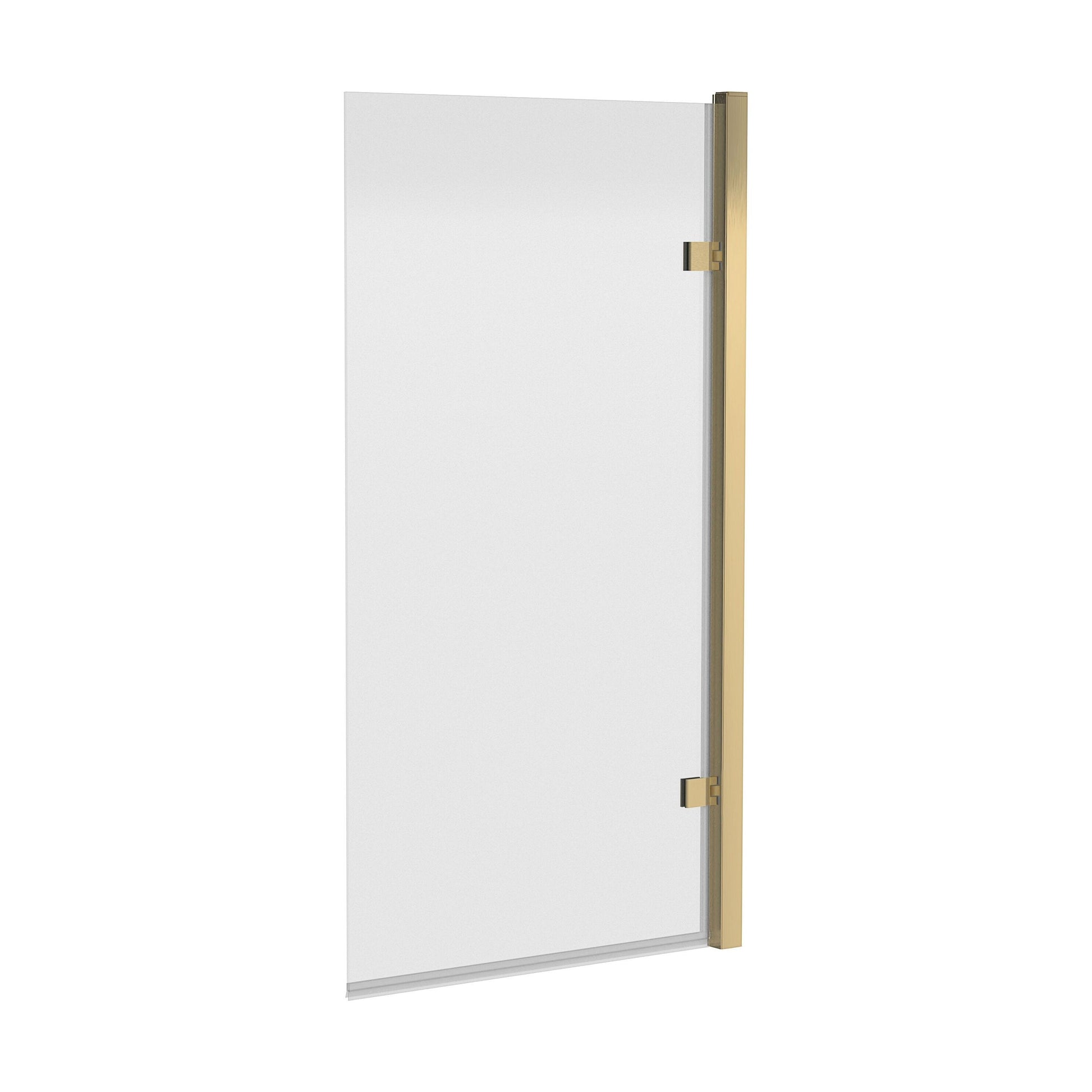 [BBSCSQ78] Contemporary 8mm Toughened Safety Glass Reversible Hinged Straight Shower Bath Screen - Choice of Colour - Cutout