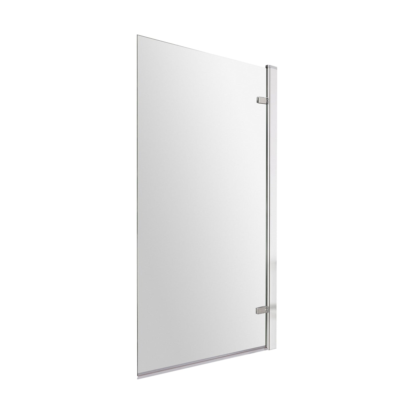 [BBSCSQ7] Contemporary 8mm Toughened Safety Glass Reversible Hinged Straight Shower Bath Screen - Choice of Colour - Cutout