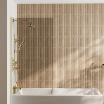 [BBSCSQ8] Contemporary Square Bath Shower Screen - Choice of Style and Finish - Lifestyle 1