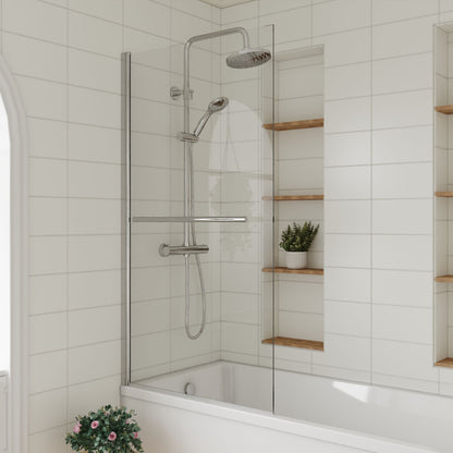 [BBSCSQR] Contemporary Square Bath Shower Screen - Choice of Style and Finish - Lifestyle 2