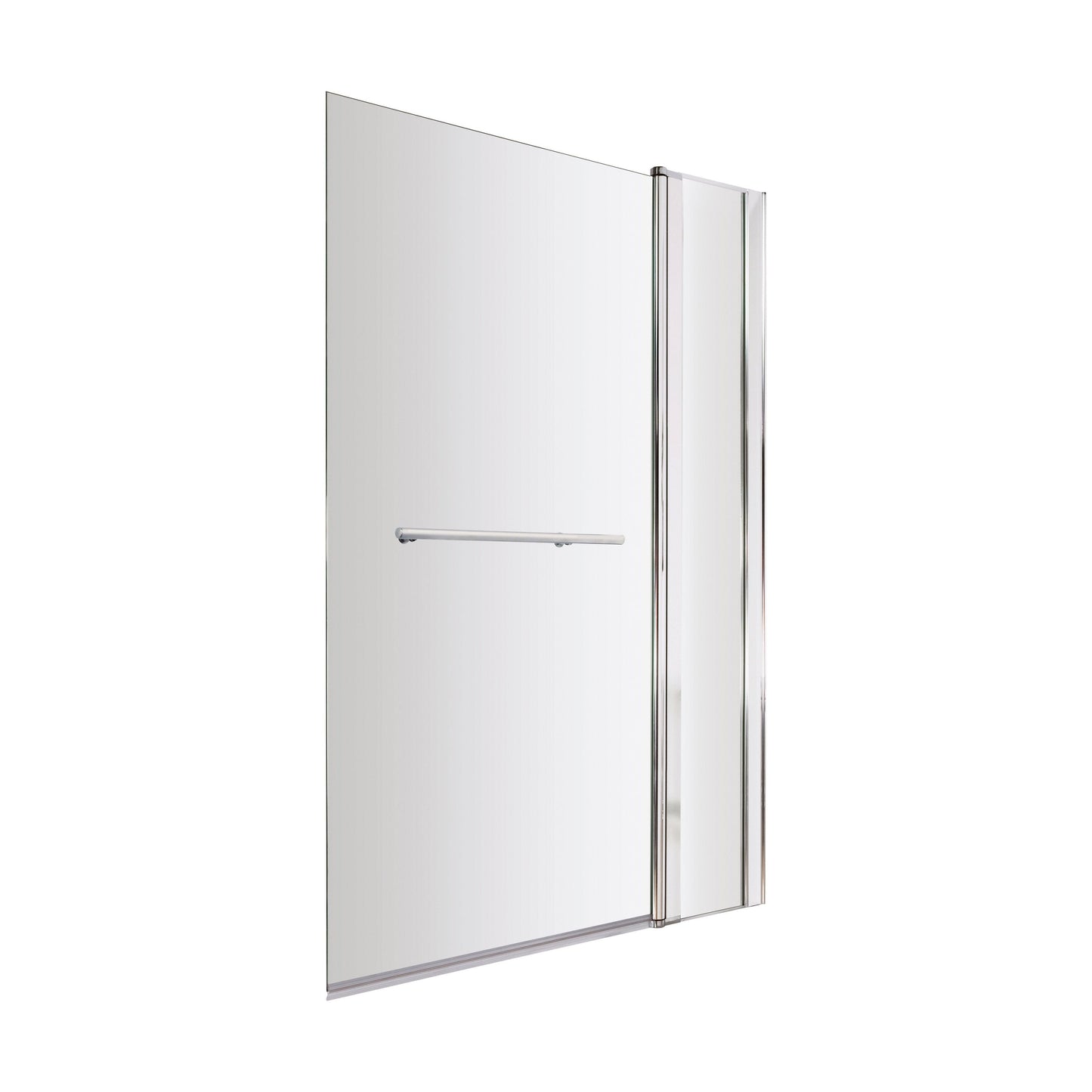 [BBSCSRR2] Contemporary Square Bath Shower Screen - Choice of Style and Finish - Cutout