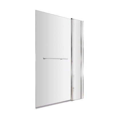 [BBSCSRR2] Contemporary Square Bath Shower Screen - Choice of Style and Finish - Cutout