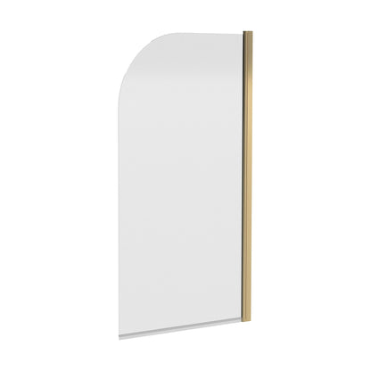 [BBSCSS8] Contemporary 6mm Toughened Safety Glass Round Bath Screen - 1430 x 790mm - Cutout
