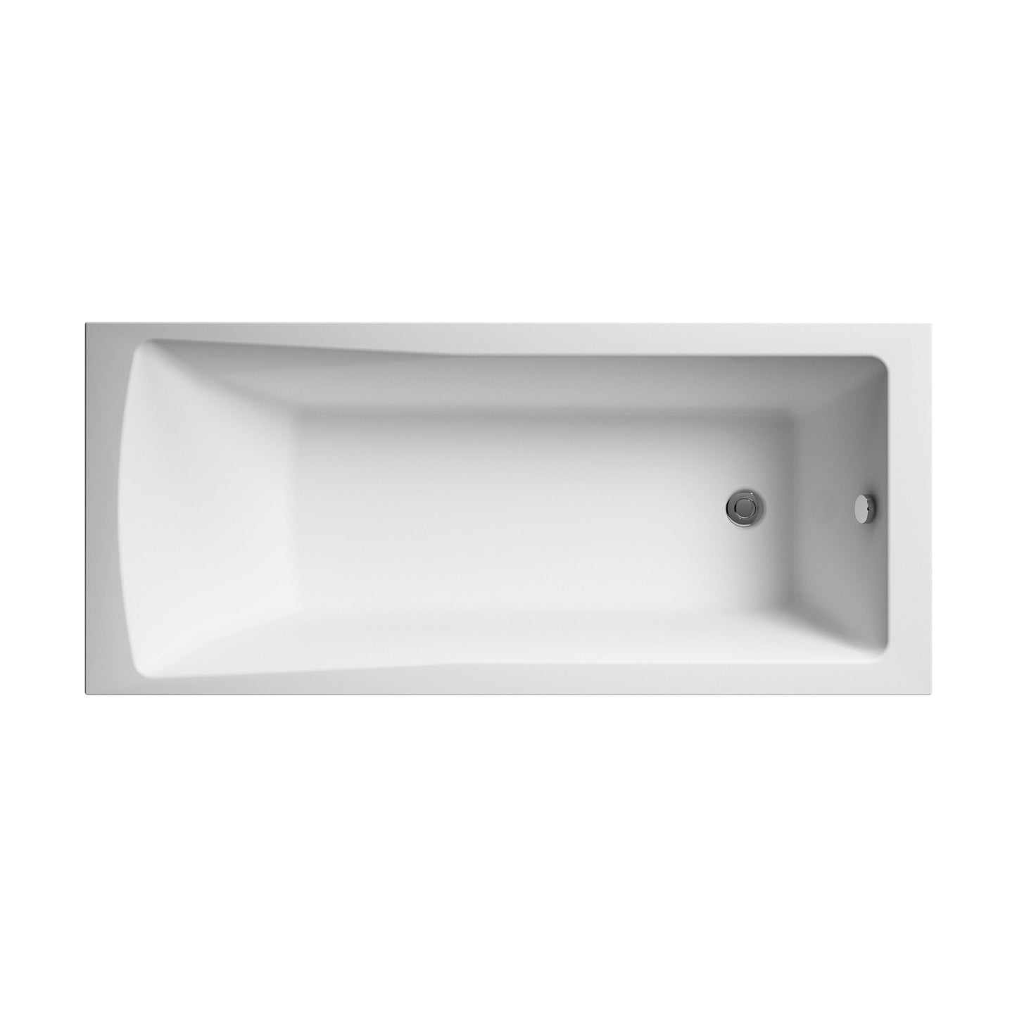 [BBSE009] Square SE Bath with Leg Set 1700x750 EL - Cutout
