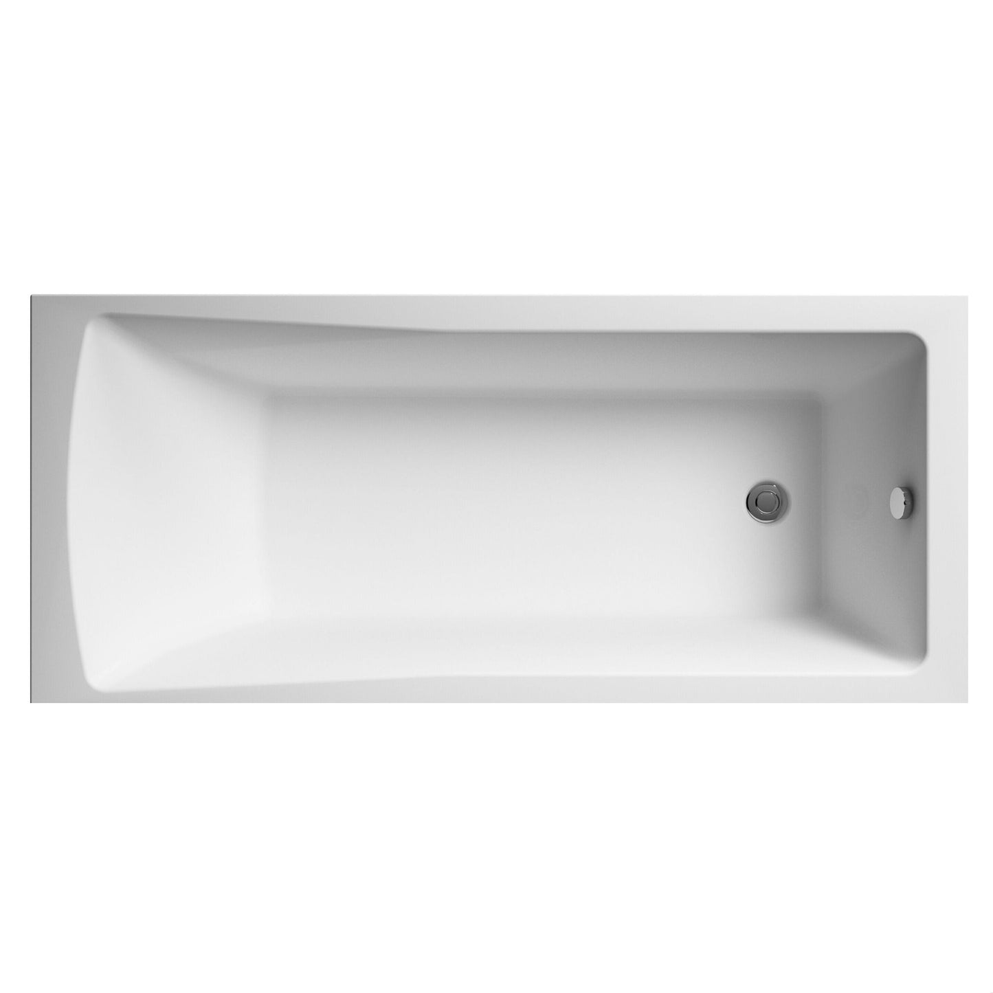 [BBSE409NL] Square Single Ended Bath, No Leg Set - 1700 x 700mm - Cutout