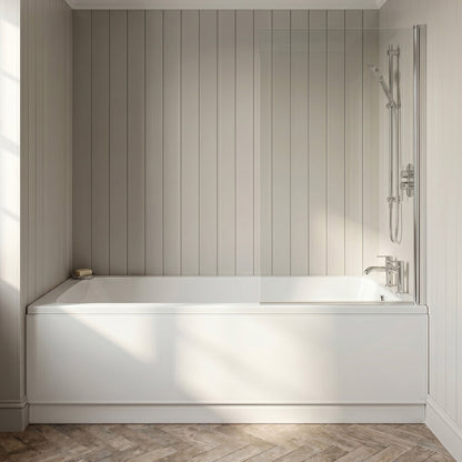 [BBSE60969] Square Single Ended 1700x700 with Front Bath Panel & Chrome Screen & Waste - Silo