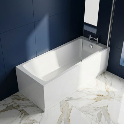 [BBSE60985] Square Single Ended 1700x700 with Leg Set & Chrome Screen - Silo