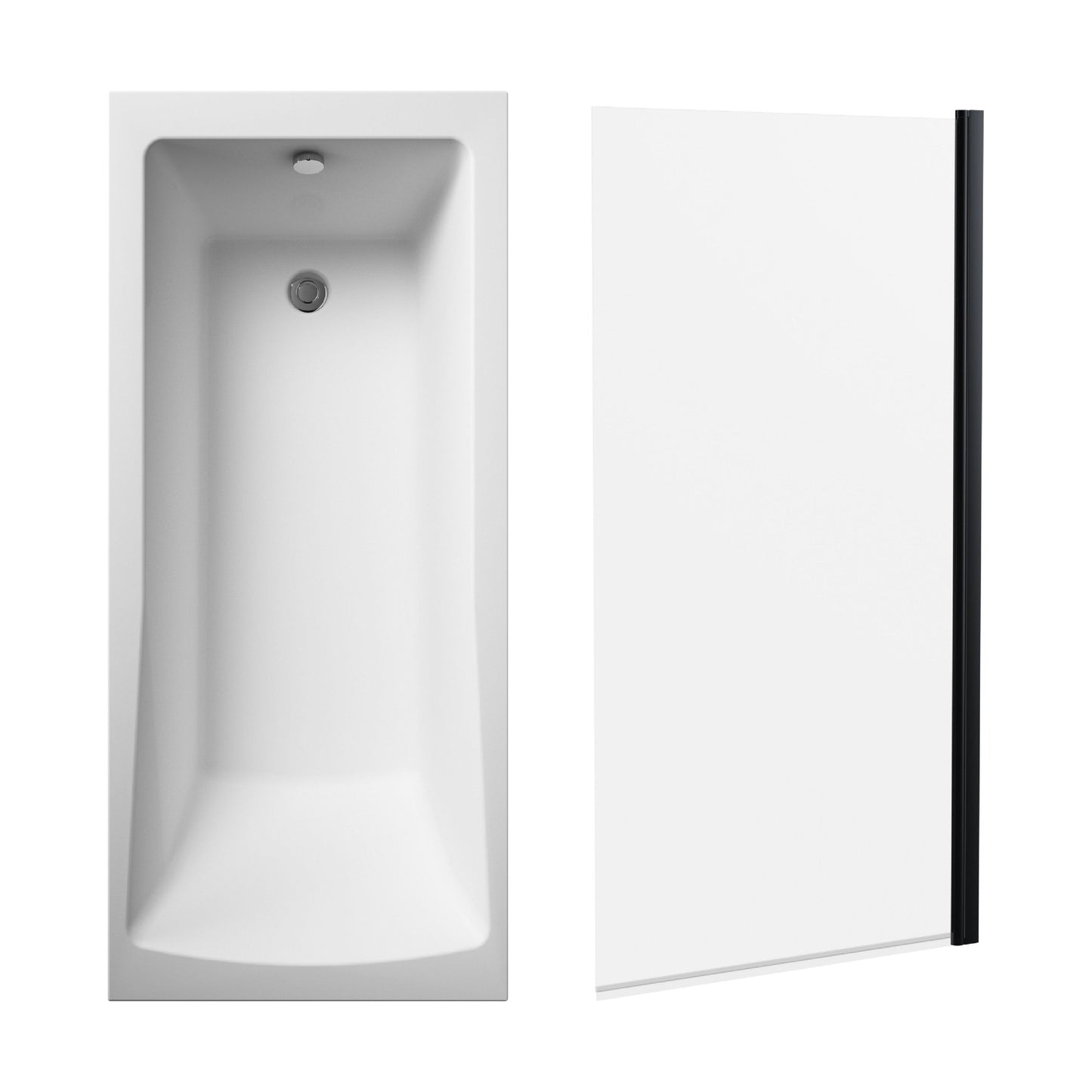 [BBSE60989] Square Single Ended 1700x700 with Leg Set & Black Screen - Cutout