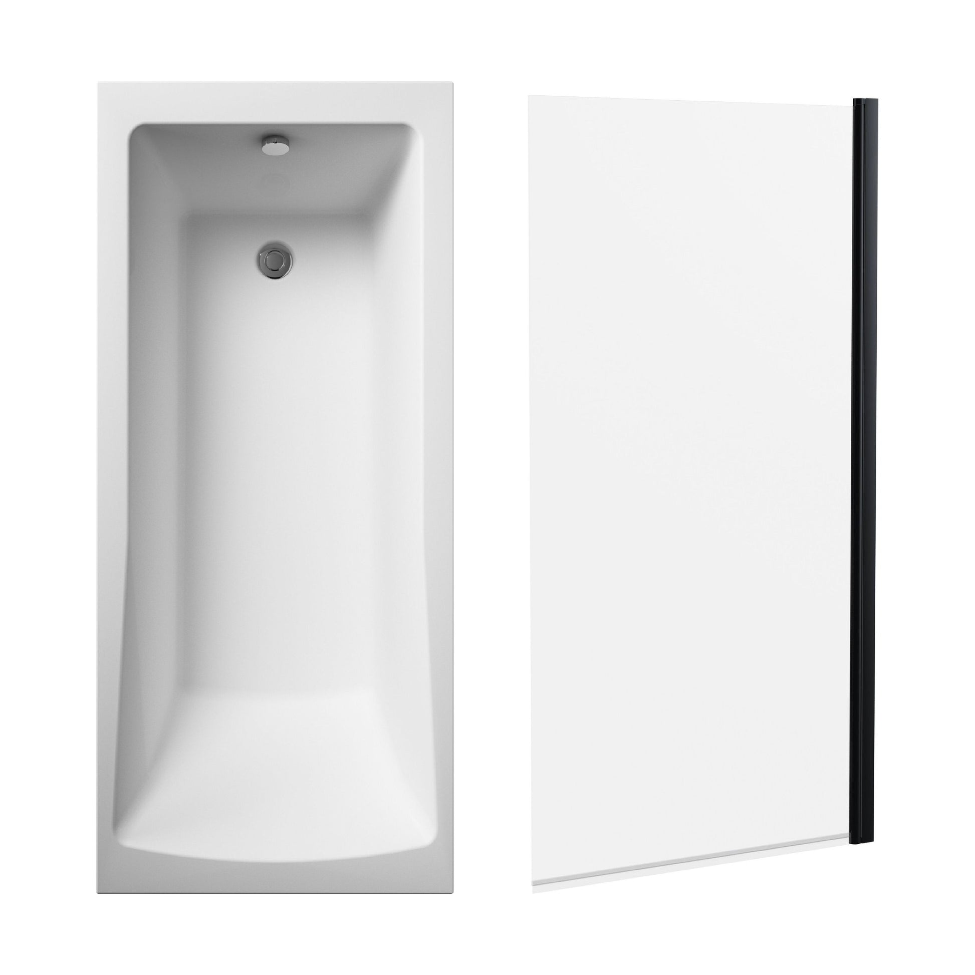 [BBSE60989] Square Single Ended 1700x700 with Leg Set & Black Screen - Cutout
