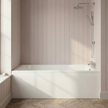 [BBSE60998] Square Single Ended 1700x700 with Leg Set & Chrome Waste - Silo