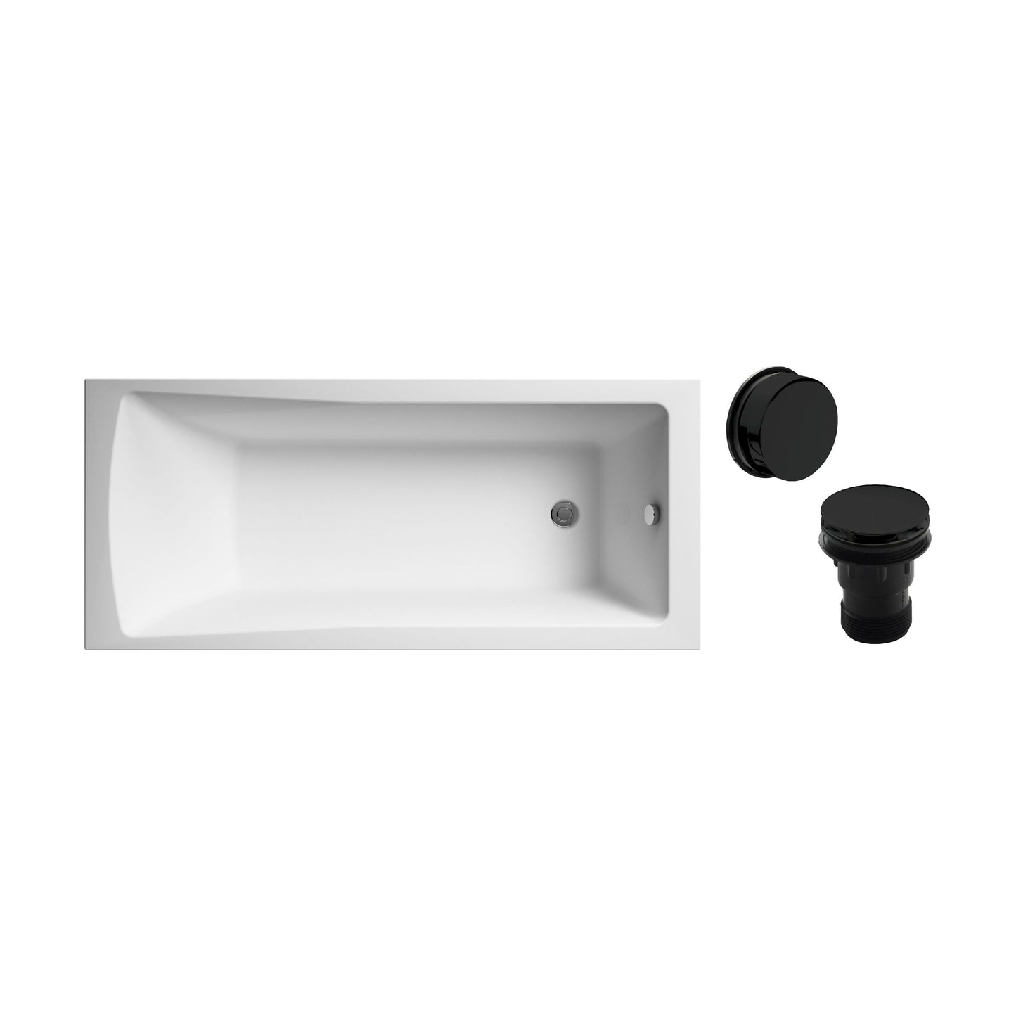 [BBSE60999] Square Single Ended 1700x700 with Leg Set & Black Waste - Cutout