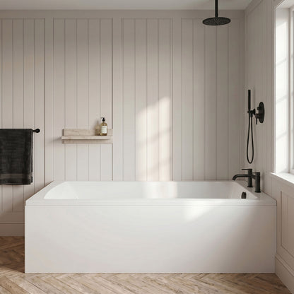 [BBSE60999] Square Single Ended 1700x700 with Leg Set & Black Waste - Silo