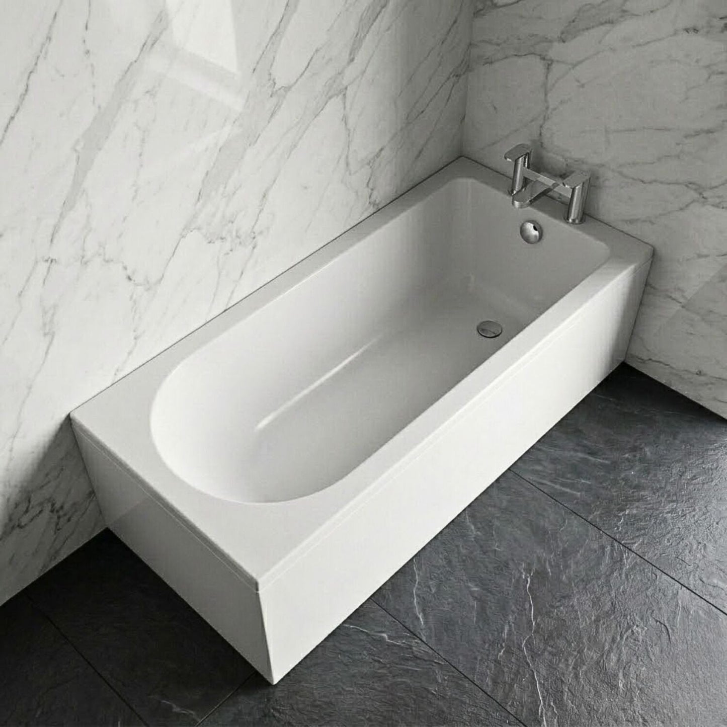 [BBSE609] Contemporary Round Single Ended Bath & Leg Set - Multiple Sizes Available - Silo