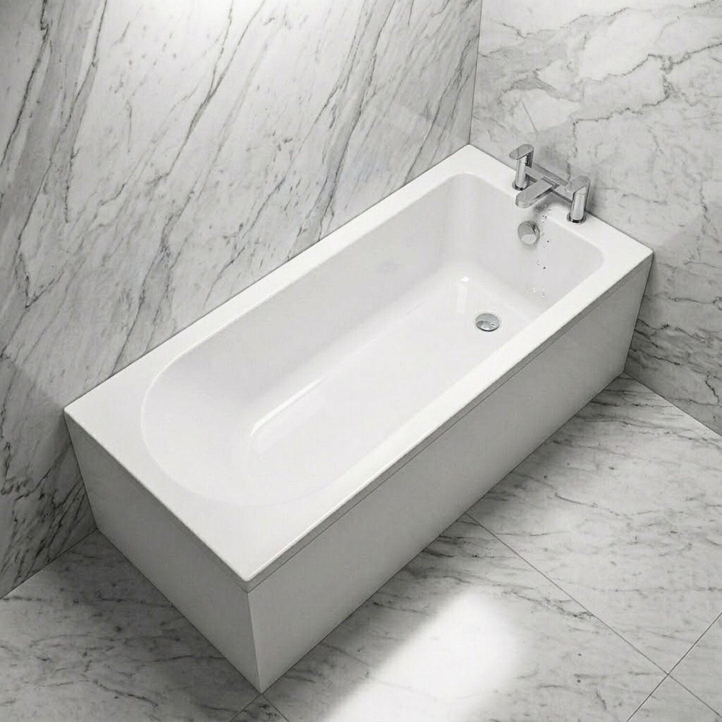 [BBSE614] Contemporary Round Single Ended Bath & Leg Set - Multiple Sizes Available - Silo