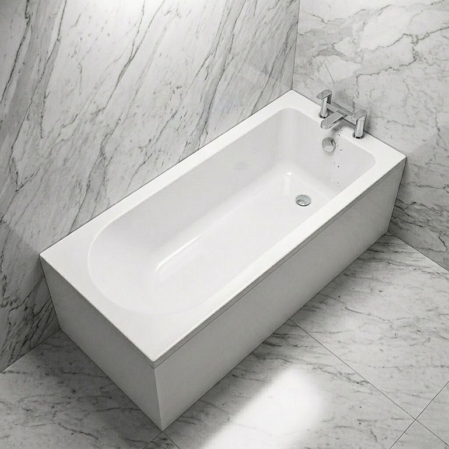 [BBSE614] Contemporary Round Single Ended Bath & Leg Set - Multiple Sizes Available - Silo