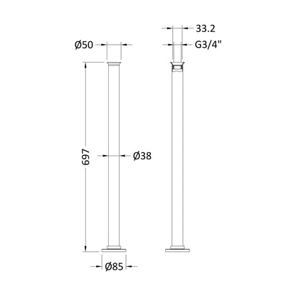 [BBSP311] Standpipes - Technical Drawing