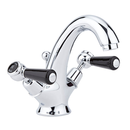 Black Topaz With Lever Handle Mono Basin Mixer