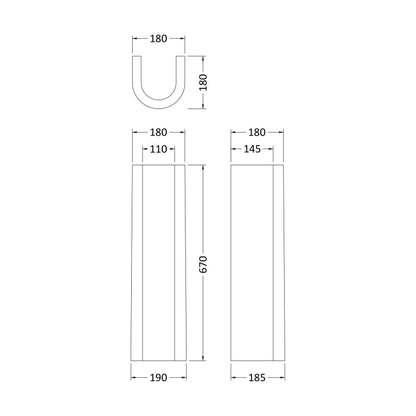 [BCAD103] Adley Pedestal - Technical Drawing