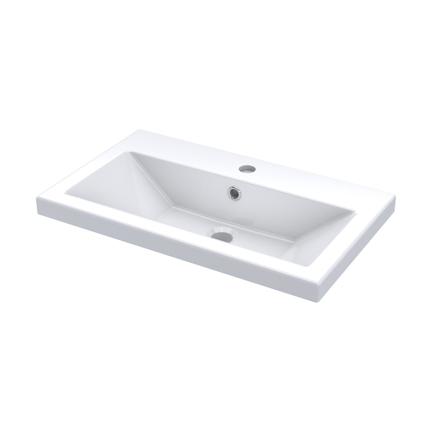 [BCBM313] Ceramic Rear Tap Basin 605x360 - Cutout